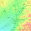 Carte topographique Shenyang, carte du relief, carte des altitudes