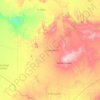 Carte topographique Tamanrasset, altitude, relief