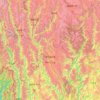 Carte topographique 迪庆州, carte du relief, carte des altitudes