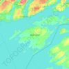 Carte topographique Wolfe Island, carte du relief, carte des altitudes