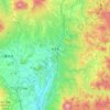 Carte topographique 岩手町, altitude, relief
