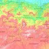 Carte topographique Guelma, carte du relief, carte des altitudes