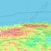 Carte topographique Vargas, carte du relief, carte des altitudes
