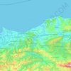 Carte topographique Boumerdès, altitude, relief