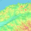 Carte topographique Chlef, altitude, relief
