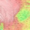 Carte topographique Sichuan, carte du relief, carte des altitudes