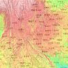 Carte topographique Yunnan, carte du relief, carte des altitudes