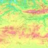 Carte topographique Bouira, carte du relief, carte des altitudes