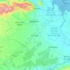 Carte topographique Estado Monagas, carte du relief, carte des altitudes