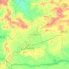 Carte topographique daïra Tissemsilt, carte du relief, carte des altitudes