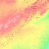 Carte topographique Laghouat, altitude, relief