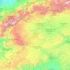 Carte topographique Province de Ouarzazate, altitude, relief