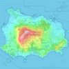 Carte topographique Île d'Ischia, carte du relief, carte des altitudes