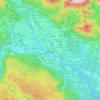 Carte topographique Radovljica, carte du relief, carte des altitudes