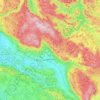 Carte topographique Ajdovščina, carte du relief, carte des altitudes