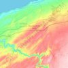 Carte topographique Chtouka, carte du relief, carte des altitudes