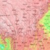 Carte topographique 金沙江 - Jīnshā Jiāng, carte du relief, carte des altitudes