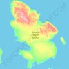 Carte topographique Amund Ringnes Island, altitude, relief