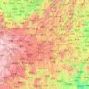 Carte topographique Guizhou, carte du relief, carte des altitudes