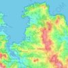 Carte topographique Oleiros, carte du relief, carte des altitudes