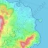 Carte topographique Ischia, carte du relief, carte des altitudes